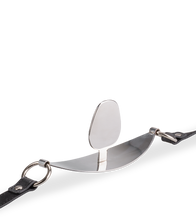 Charger l'image dans la galerie, Bâillon plat en métal et similicuir