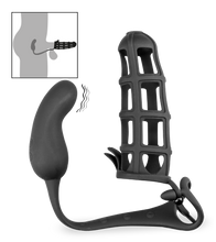 Charger l'image dans la galerie, Cage à pénis cockring stimulateur prostate vibrant