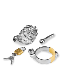 Charger l'image dans la galerie, Cage de chasteté pénis et plug d'urètre Alcatraz