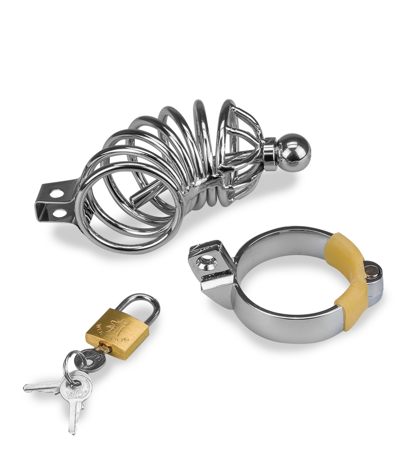 Cage de chasteté pénis et plug d'urètre Guantanamo