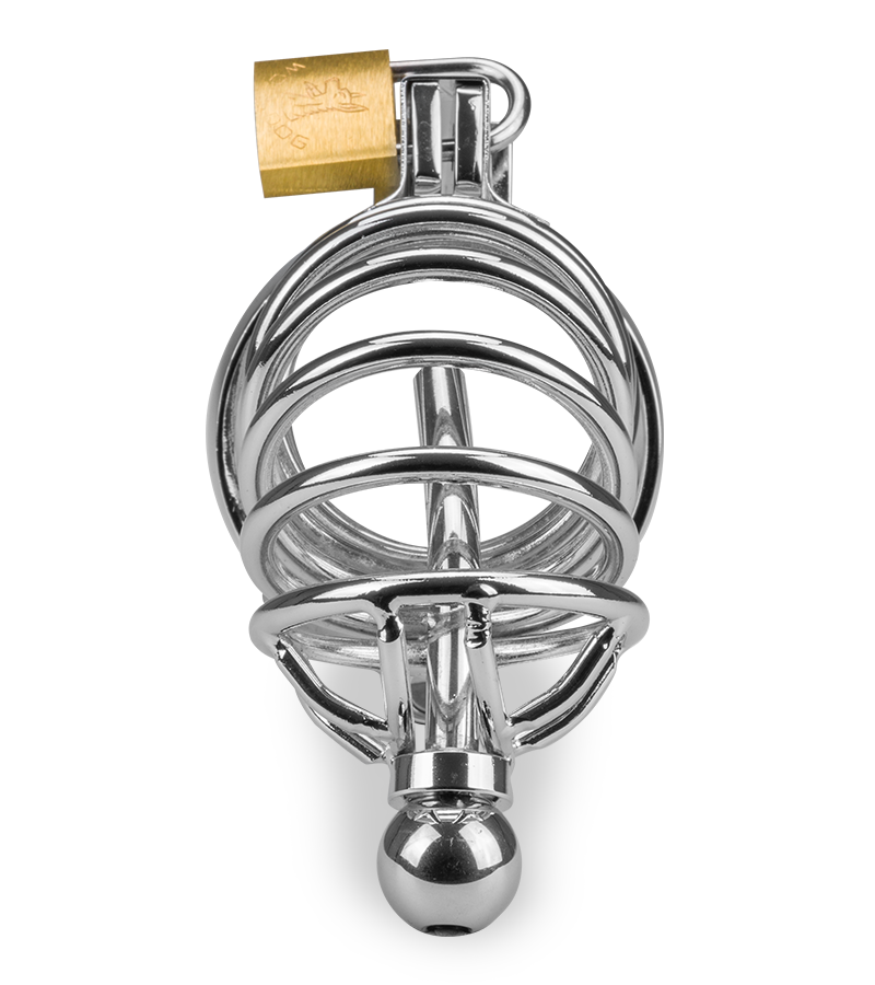 Cage de chasteté pénis et plug d'urètre Guantanamo
