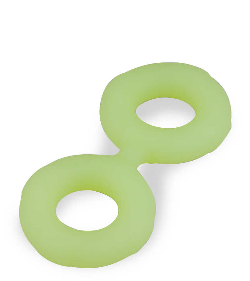 Cockring double en silicone phosphorescent Sloom