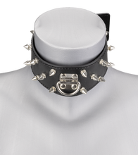 Charger l'image dans la galerie, Collier BDSM pointes et chaîne