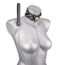 Charger l'image dans la galerie, Collier BDSM pointes et chaîne