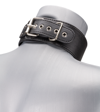 Charger l'image dans la galerie, Collier BDSM similicuir 1 anneau + laisse