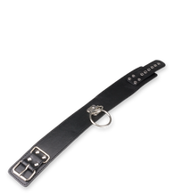 Charger l'image dans la galerie, Collier BDSM similicuir 1 anneau + laisse
