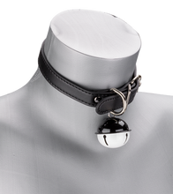 Charger l'image dans la galerie, Collier en similicuir avec gros grelot