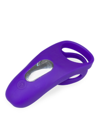 Charger l'image dans la galerie, Double anneau vibrant avec stimulateur de clitoris Bora