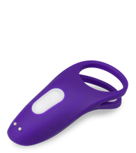 Charger l'image dans la galerie, Double anneau vibrant avec stimulateur de clitoris Bucci