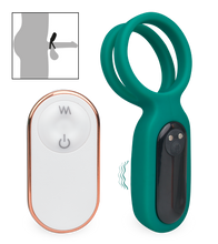 Charger l'image dans la galerie, Double anneau vibrant avec stimulateur de clitoris Unity