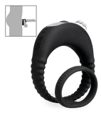 Double anneau vibrant en silicone Hop