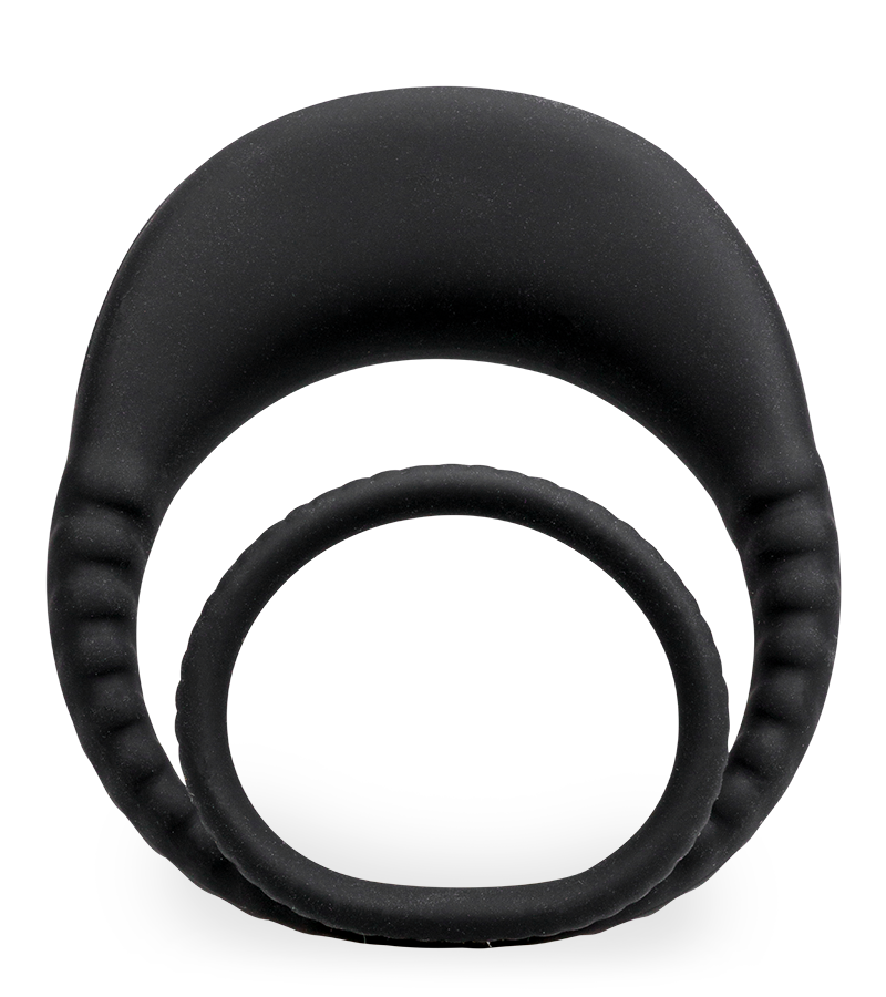 Double anneau vibrant en silicone Hop
