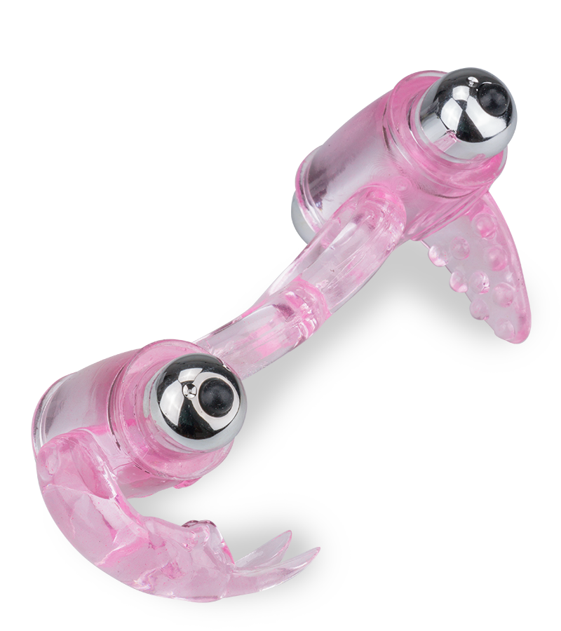 Double anneau vibrant langue et rabbit