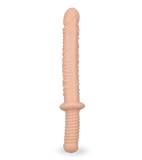 Double gode réaliste veiné strié Damocles