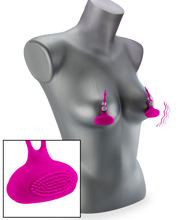 Charger l'image dans la galerie, Duo de pinces à seins vibrantes silicone