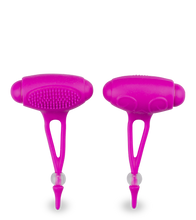 Charger l'image dans la galerie, Duo de pinces à seins vibrantes silicone