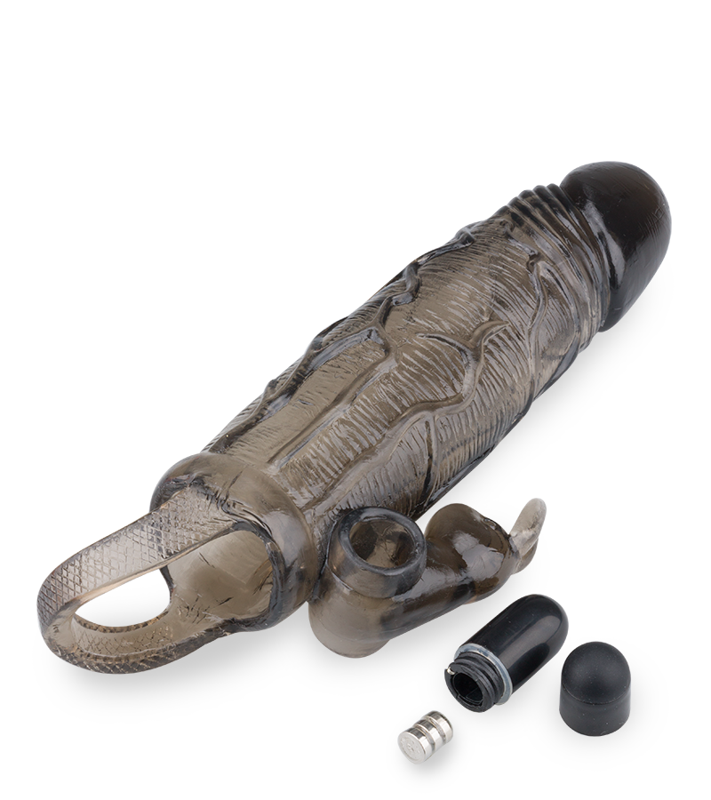 Extension de pénis 2,5cm vibrante
