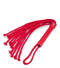 Charger l'image dans la galerie, Fouet martinet à lanières rouge