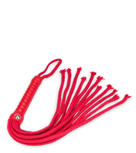 Charger l'image dans la galerie, Fouet martinet à lanières rouge