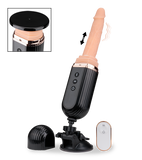 Fucking machine pour godes ventouses et un gode vibrant 18,0cm