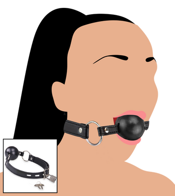 Gag-ball - bâillon de bondage BDSM sans anneaux