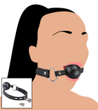 Gag-ball - bâillon de bondage BDSM sans anneaux