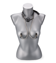 Charger l'image dans la galerie, Gag ball BDSM avec pinces à seins