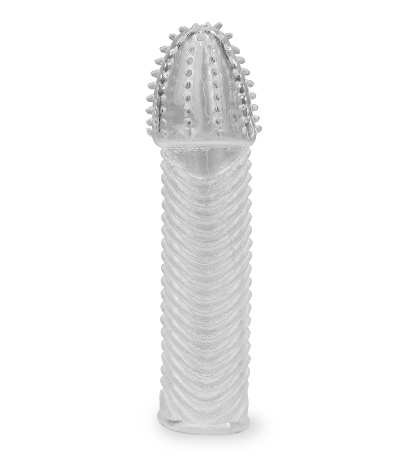 Gaine de pénis avec vaguelettes en 3D