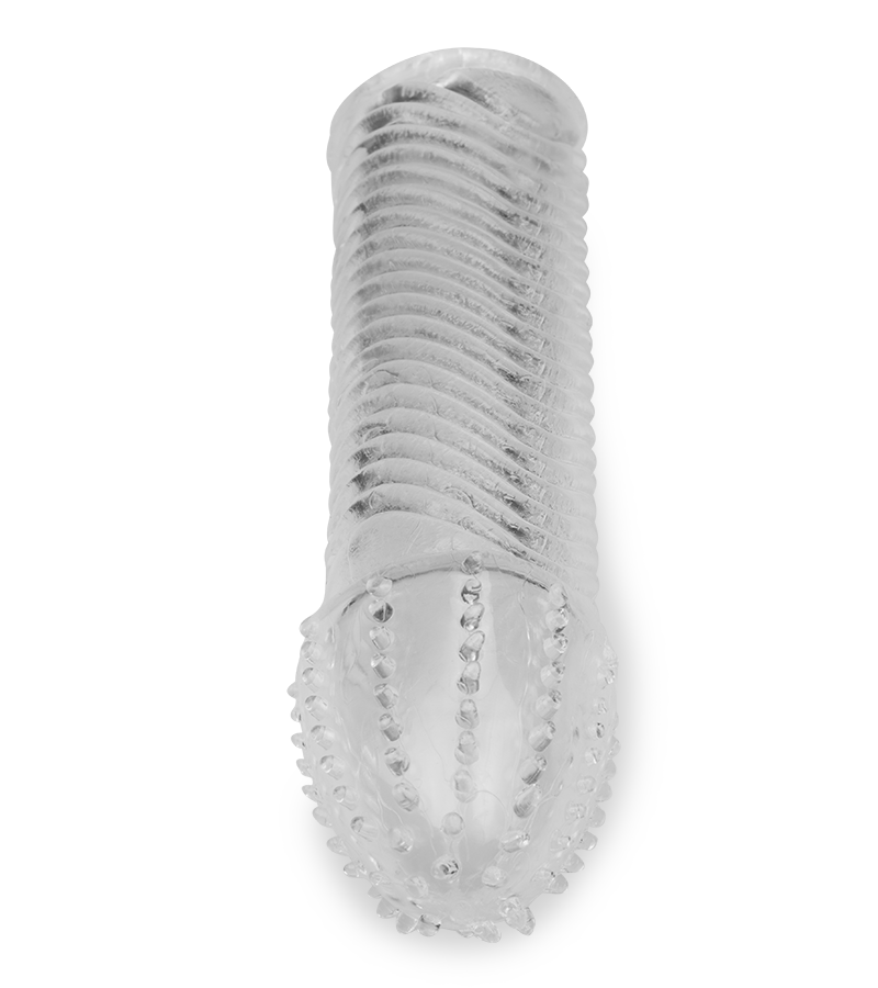Gaine de pénis avec vaguelettes en 3D
