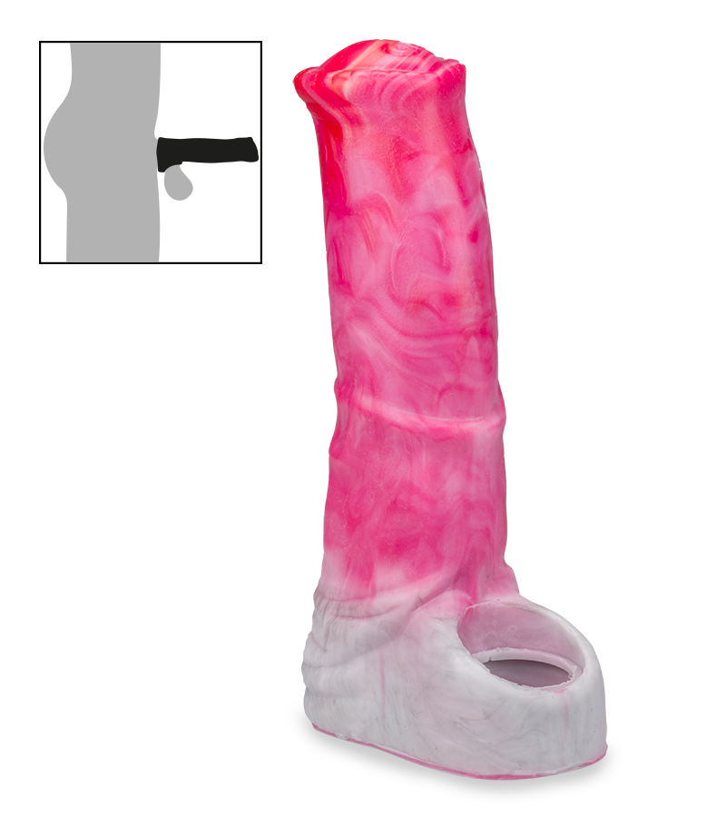 Gaine pénis en silicone cheval