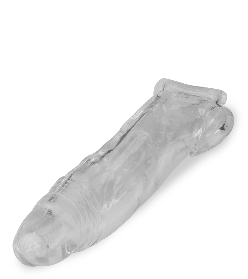 Gaine pénis testicules veinée transparente