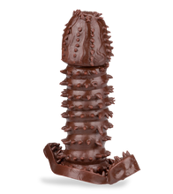 Charger l'image dans la galerie, Gaine pour pénis black double stimulation avec picots