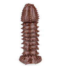 Charger l'image dans la galerie, Gaine pour pénis black double stimulation avec picots