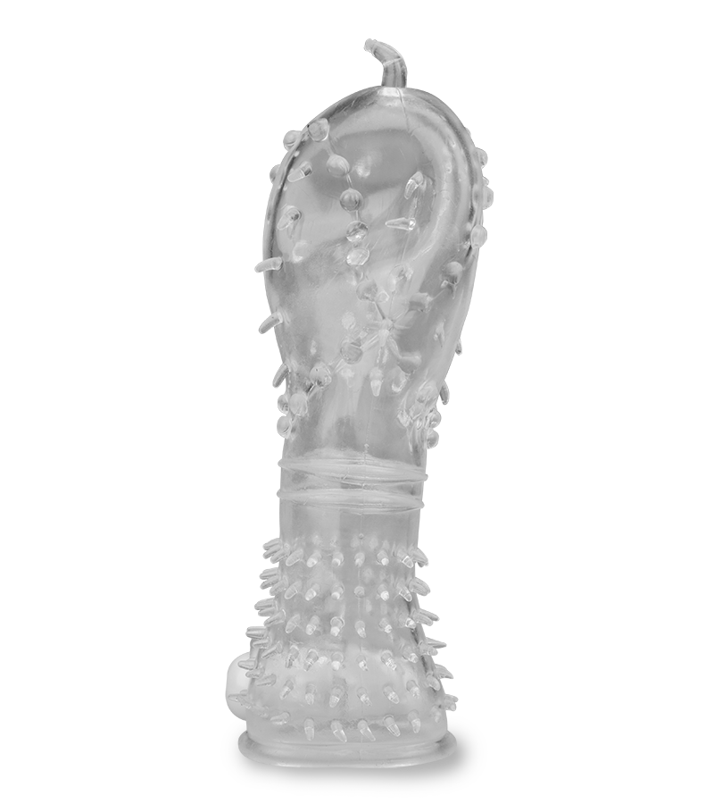 Gaine réaliste crystal picots vibrante
