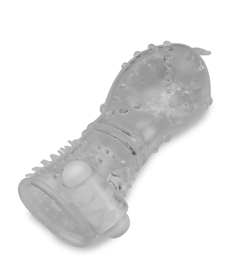 Gaine réaliste crystal picots vibrante