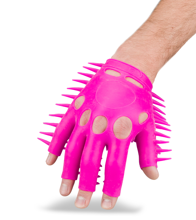 Gant de masturbation à picots souples