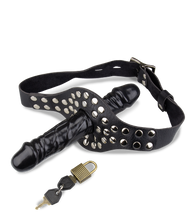 Charger l'image dans la galerie, Gode ceinture bâillon pénis black