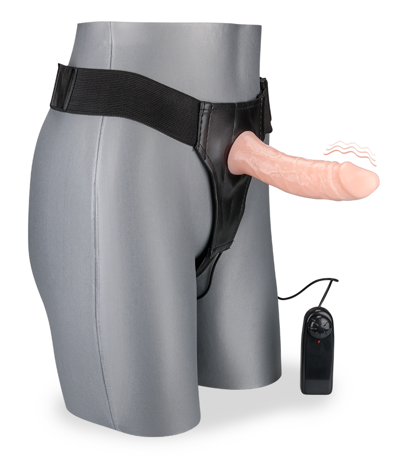 Gode ceinture creux à vibration Sacha