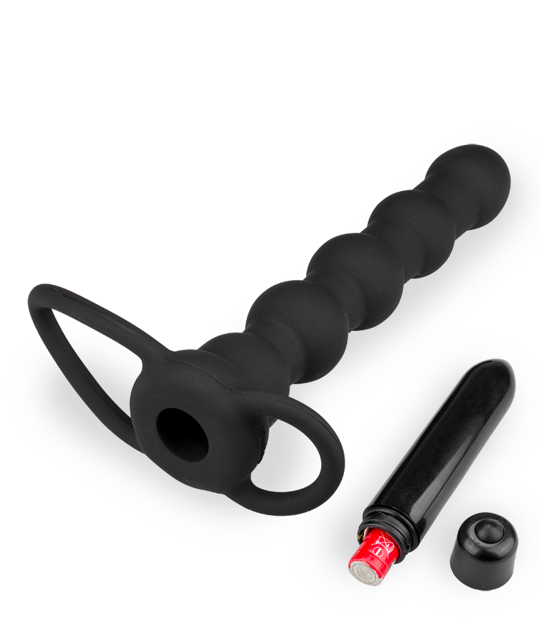 Gode double pénétrateur anneau cockring vibrant