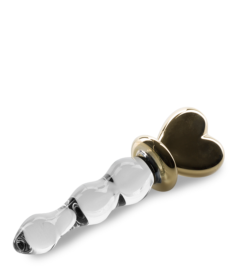 Gode en verre Golden Heart