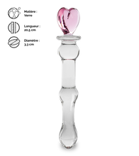 Charger l'image dans la galerie, Gode en verre Pretty Heart