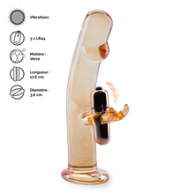Charger l'image dans la galerie, Gode en verre rabbit vibrant Mr Pleasure