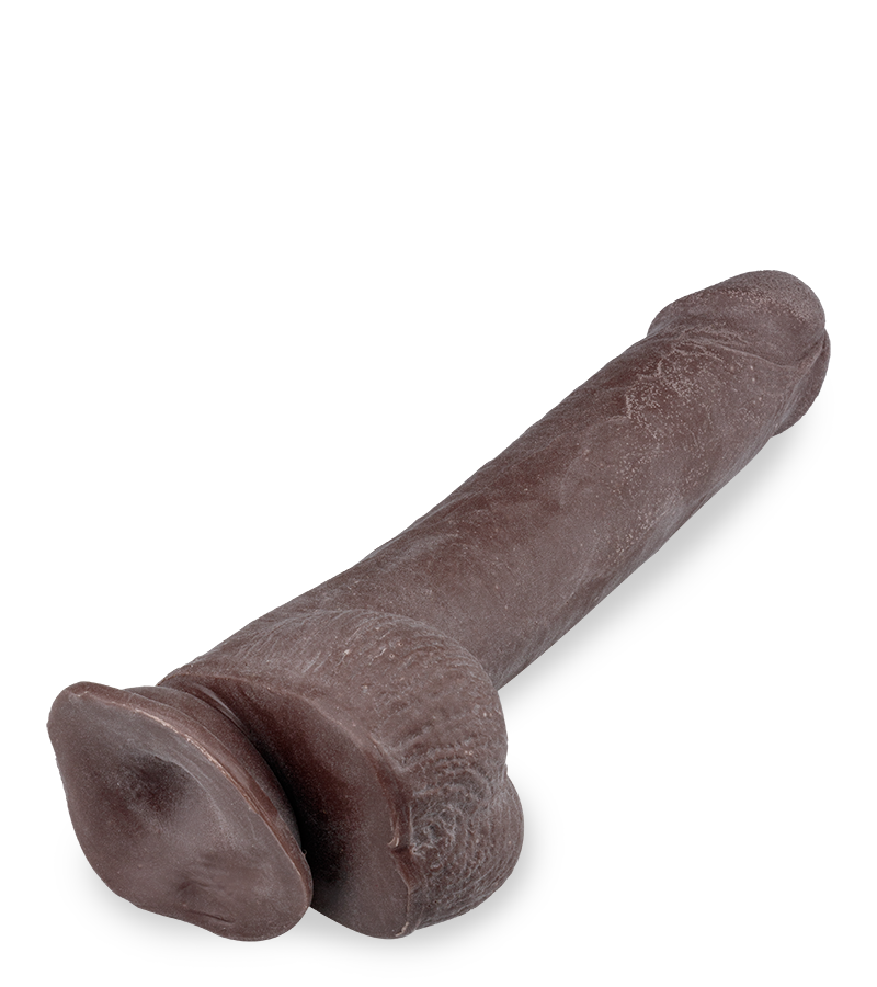 Gode flexible à ventouse 23,0 cm Real Skin