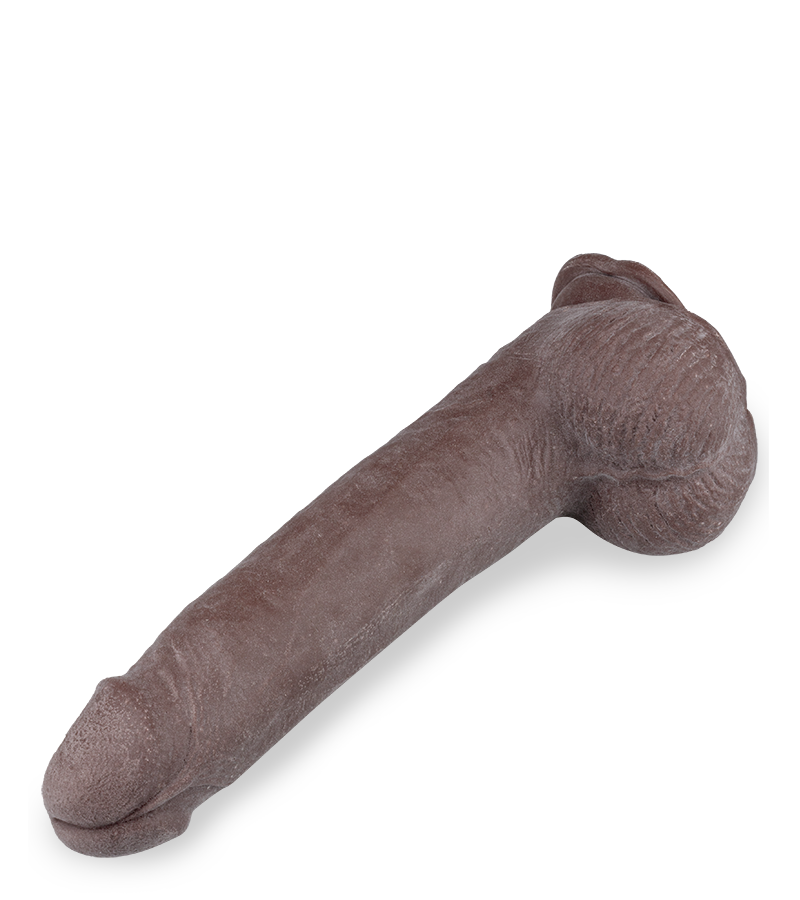 Gode flexible à ventouse 23,0 cm Real Skin