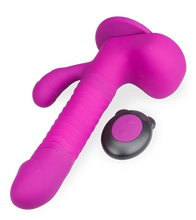 Charger l'image dans la galerie, Gode rabbit va-et-vient rotatif ventouse