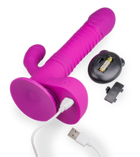 Charger l'image dans la galerie, Gode rabbit va-et-vient rotatif ventouse