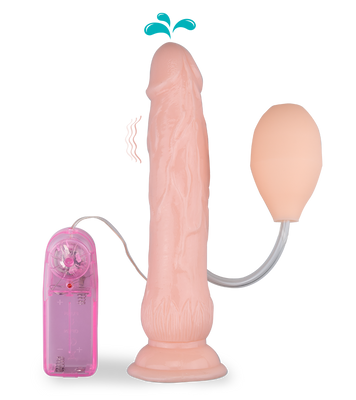 Gode réaliste vibrant ventouse éjaculateur
