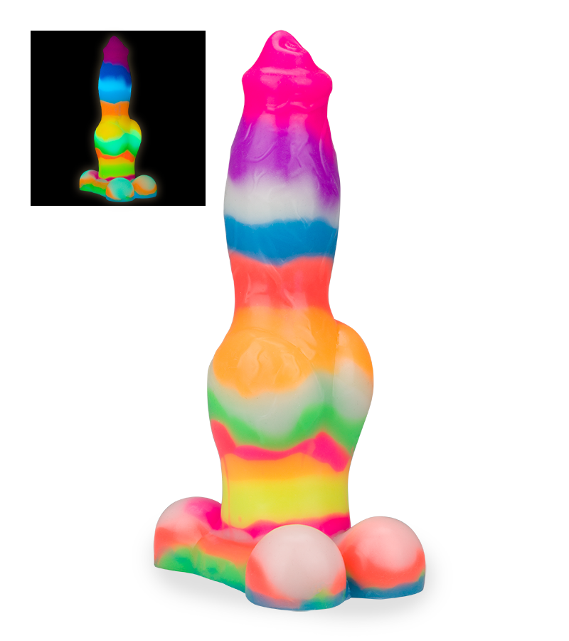 Gode ventouse chien Berger Allemand phosphorescent