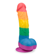 Charger l'image dans la galerie, Gode ventouse courbé réaliste Pride