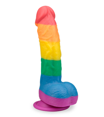 Gode ventouse courbé réaliste Pride